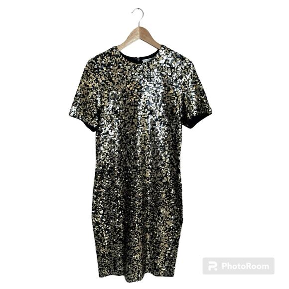 Adrienne Vittadini Sequin Dress Women’s 10 Bodycon Stretch Special Occasion Sexy - Picture 1 of 15